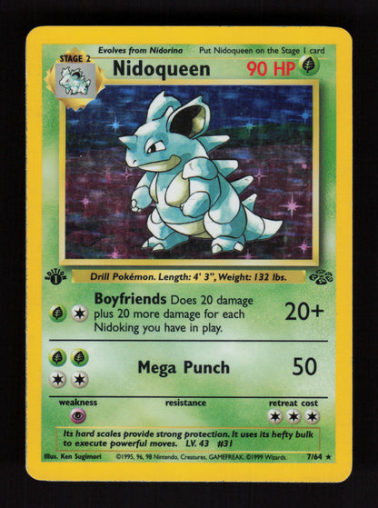 Nidoqueen 7/64 - Holo Rare - 1st edition - Jungle