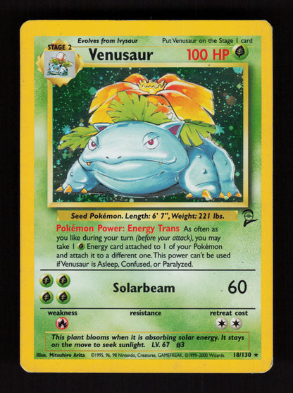 Venusaur 18/130 - Holo Rare - Base set 2