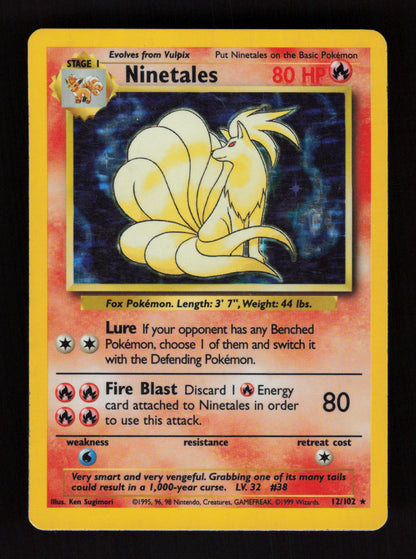 Ninetales 12/102 - Holo Rare - Base set