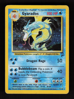 Gyarados 7/130 - Holo Rare - Base set 2