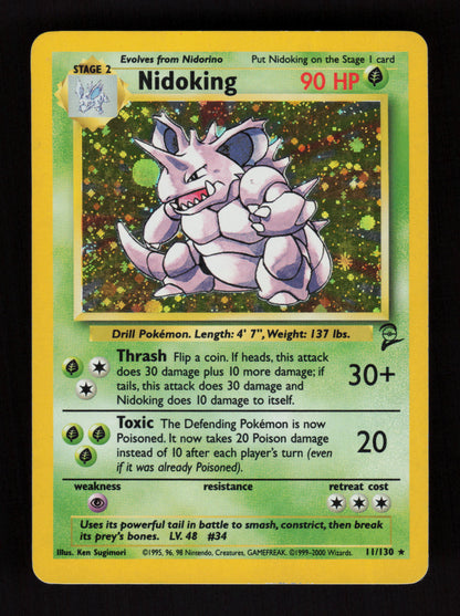 Nidoking 11/130 - Holo Rare - Base set 2