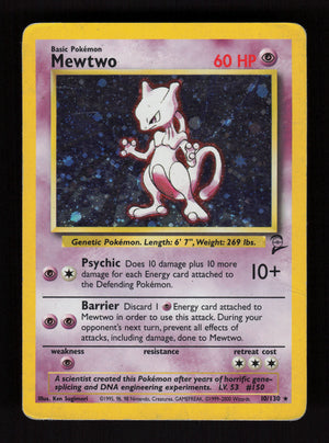 Mewtwo 10/130 - Holo Rare - Base set 2
