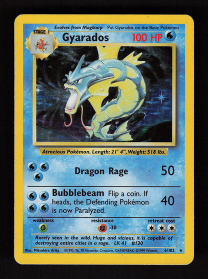 Gyarados 6/102 - Holo Rare - Base set