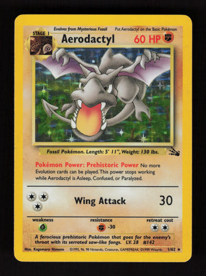 Aerodactyl 1/62 - Holo Rare - Fossil