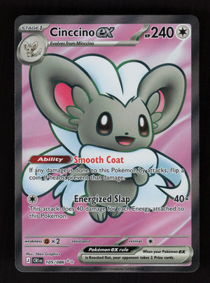 Cinccino ex 105/086 - Ultra Rare - Chaos Rising