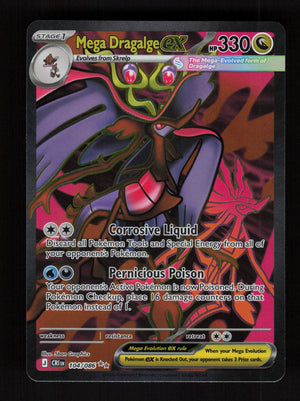 Mega Dragalge ex 104/086 - Ultra Rare - Chaos Rising
