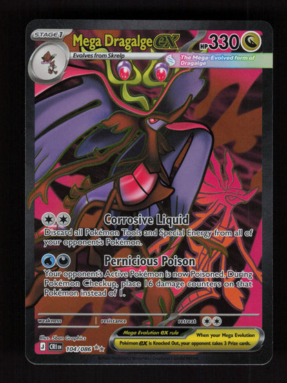 Mega Dragalge ex 104/086 - Ultra Rare - Chaos Rising