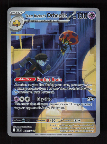 Team Rocket's Orbeetle 198/182 - Illustration Rare - Destined Rivals