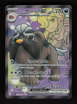 Arven's Mabostiff ex 218/182 - Ultra Rare - Destined Rivals