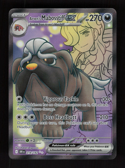 Arven's Mabostiff ex 218/182 - Ultra Rare - Destined Rivals