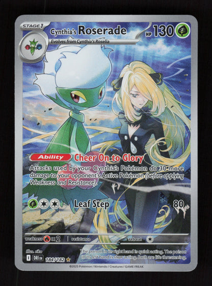 Cynthia's Roserade 184/182 - Illustration Rare - Destined Rivals