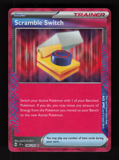 Scramble Switch 186/191 - ACE SPEC Rare - Surging Sparks