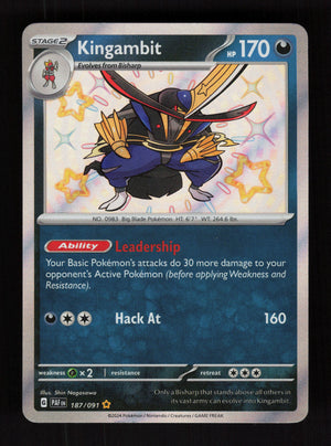 Kingambit 187/091 - Shiny Rare - SV: Paldean Fates