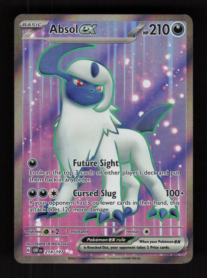 Absol ex 214/197 - Ultra Rare - SV03: Obsidian Flames