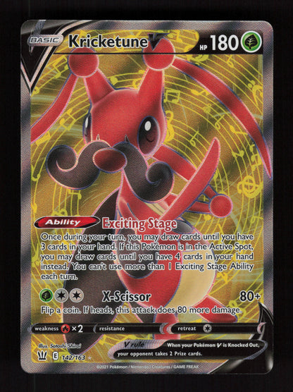 Kricketune V 142/163 - Ultra Rare - SWSH05: Battle Styles