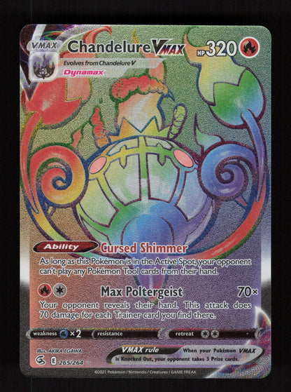 Chandelure vmax 265/264 - Secret Rare - Fusion Strike