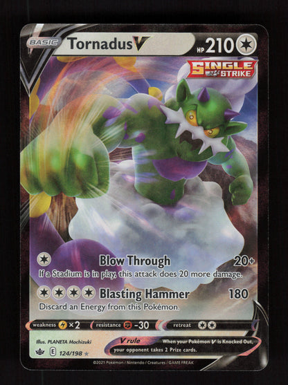 Tornadus V 124/198 - Ultra Rare - Chilling Reign