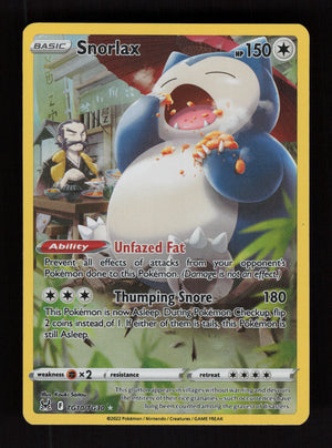 Snorlax TG10/TG30 - Ultra Rare - Lost Origin Trainer Gallery