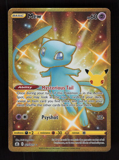 Mew 025/025 - Secret Rare - Celebrations