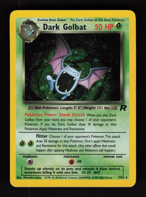 Dark Golbat 7/82 - Holo Rare - Team Rocket