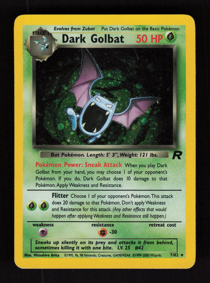Dark Golbat 7/82 - Holo Rare - Team Rocket