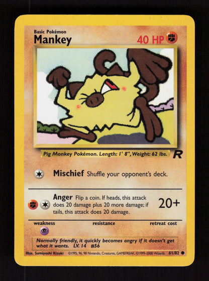 Mankey 61/82 - Common - Team Rocket