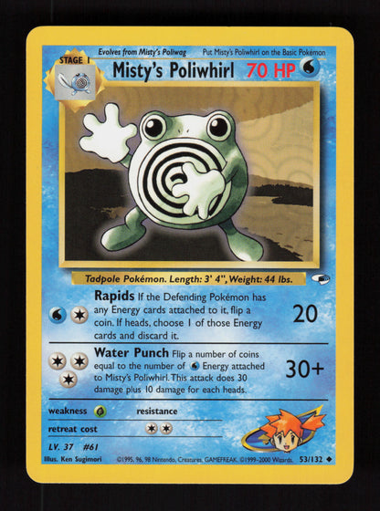 Misty's Poliwhirl 53/132 - Gym Heroes