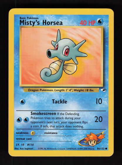Misty's Horsea 86/132 - Gym Heroes