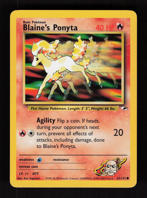 Blaine's Ponyta 63/132 - Gym Heroes