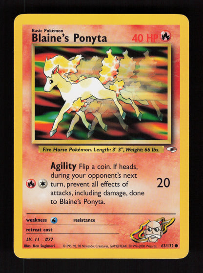 Blaine's Ponyta 63/132 - Gym Heroes