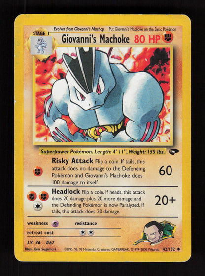 Giovanni's Machoke 42/132 - Gym Challange