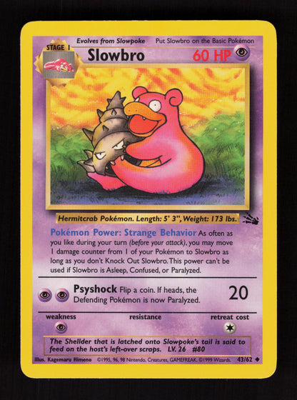 Slowbro 43/62 - Common - Fossil