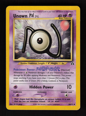 Unown N 50/75 - Neo Discovery