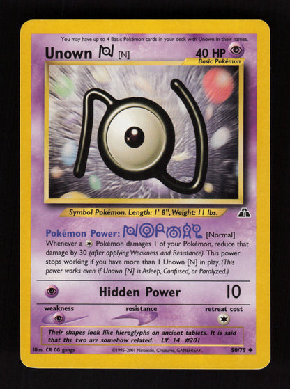 Unown N 50/75 - Neo Discovery