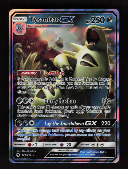 Tyranitar GX 121/214 - Rare - Lost Thunder