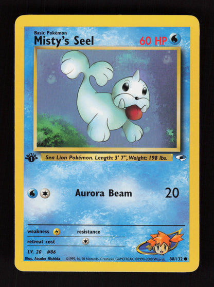 Misty's Seel 88/132 - 1st Edition - Gym Heroes