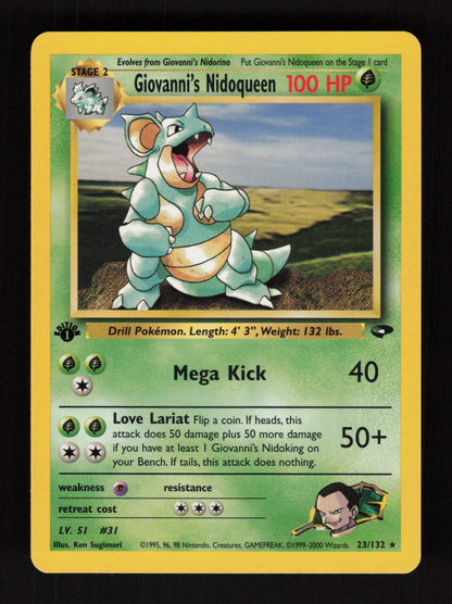 Giovanni's Nidoqueen 23/132 - 1st Edition - Gym Challenge