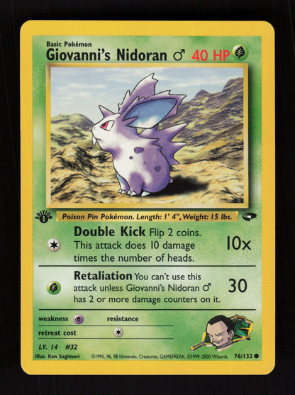 Giovanni's Nidoran 76/132 - 1st Edition - Gym Challenge