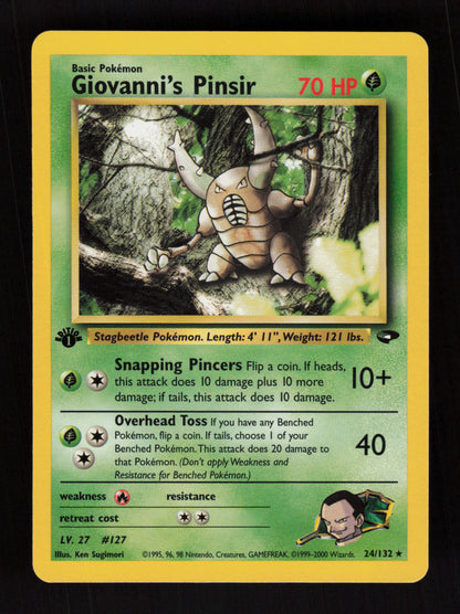 Giovanni's Pinsir 24/132 - 1st Edition - Gym Challenge