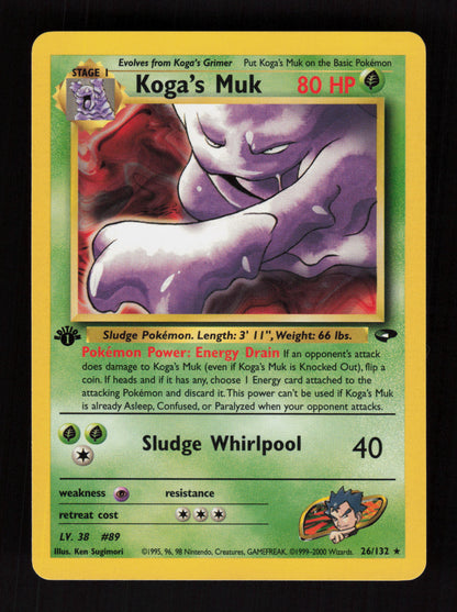 Koga's Muk 26/132 - 1st Edition - Gym Challenge