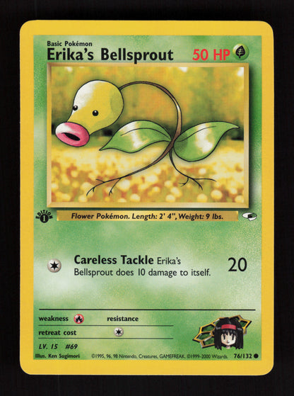 Erika's Bellsprout 76/132 - 1st Edition - Gym Heroes