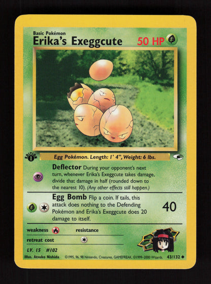 Erika's Exeggcute 43/132 - 1st Edition - Gym Heroes
