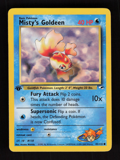 Misty's Goldeen 85/132 - 1st Edition - Gym Heroes