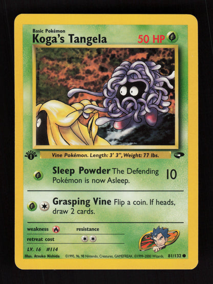 Koga's Tangela 81/132 - 1st Edition - Gym Challenge