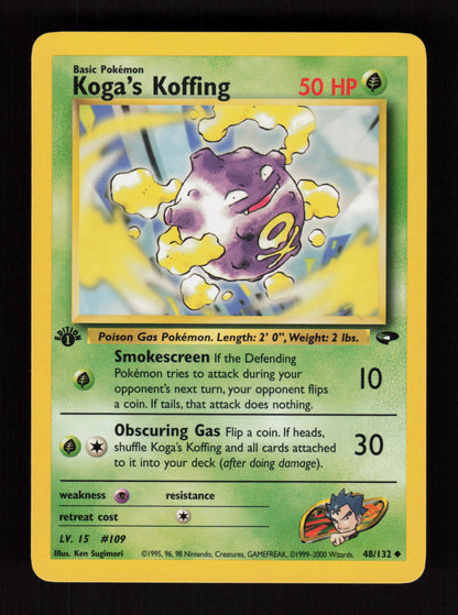 Koga's Koffing 48/132 - 1st Edition - Gym Challenge