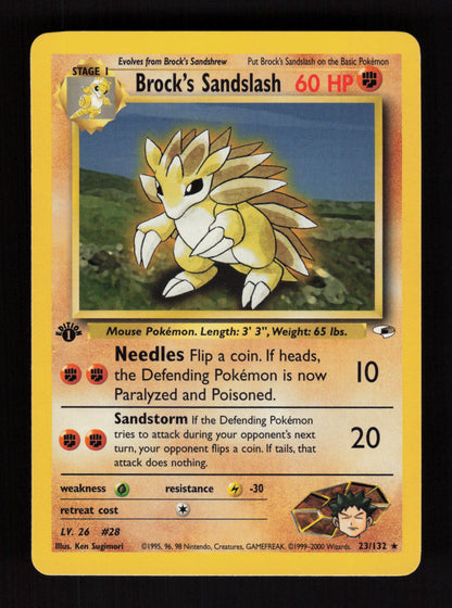 Brock's Sandslash 23/132 - 1st Edition - Gym Heroes