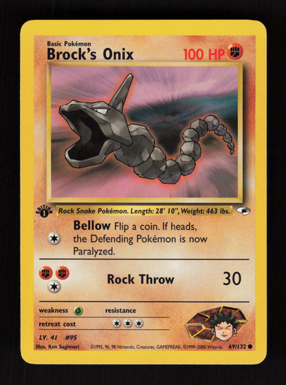 Brock's Onix 69/132 - 1st Edition - Gym Heroes