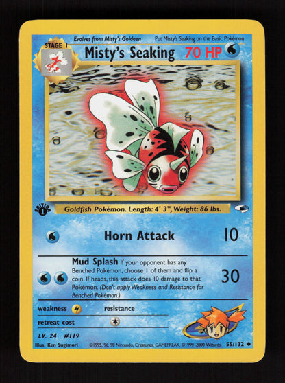 Misty's Seaking 55/132 - 1st Edition - Gym Heroes