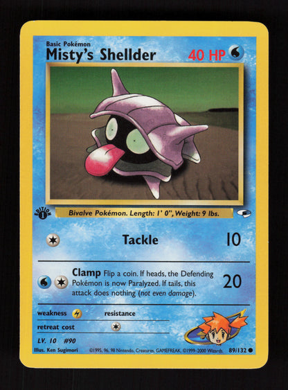 Misty's Shellder 89/132 - 1st Edition - Gym Heroes