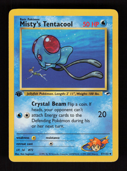 Misty's Tentacool 57/132 - 1st Edition - Gym Heroes